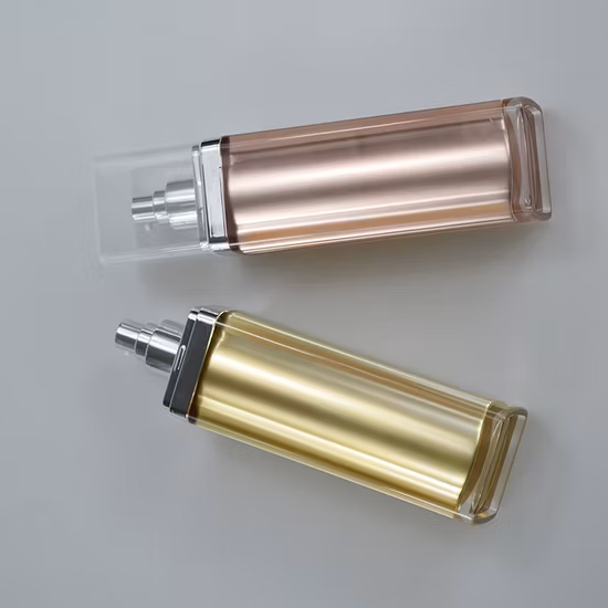 Bottiglia acrilica quadrata di grande volume da 5 once di grande capacità Bottiglia di lozione per pompa da 150 ml di lusso Bottiglia acrilica cosmetica