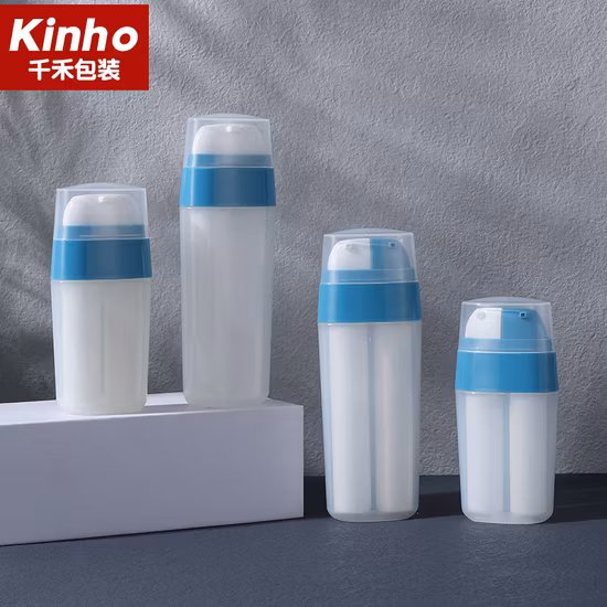 Airless Bottle 15ml 20ml 30ml 40ml PP Dual Chamber Bottle