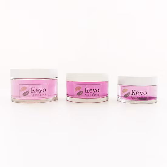 Free Sample 30ml 50ml 100ml 150ml 200ml 250ml 300ml Pet Plastic Cream Body Butter Hair Cream Jar with White Lid