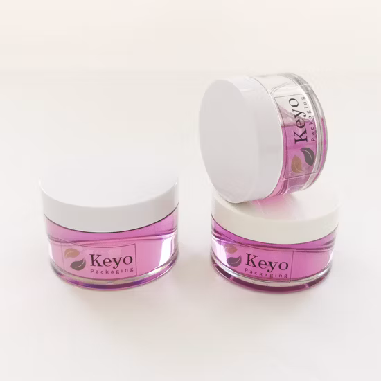 Campione gratuito da 30 ml, 50 ml, 100 ml, 150 ml, 200 ml, 250 ml, 300 ml Barattolo di crema per capelli al burro per il corpo in plastica per animali domestici con coperchio bianco