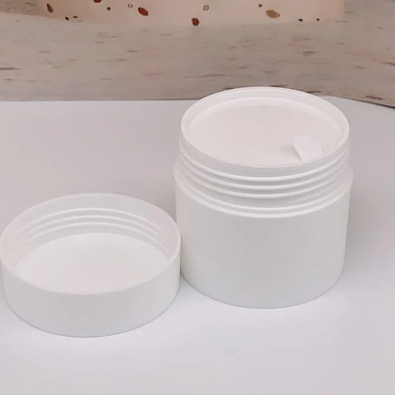 Imballaggio personalizzato all'ingrosso Vasetti di plastica a doppia parete in PP vasetti di crema bottiglie di plastica scatola vuota