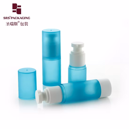 15ml 30ml 40ml 50ml 80ml 100ml 120ml Pittura Lago Blu Colore Bottiglia senz'aria vuota Lozione